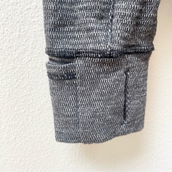Lululemon Forme Jacket II Gray Deep Coal Pique Grey Textured Women's 4 $118 - Picture 7 of 11